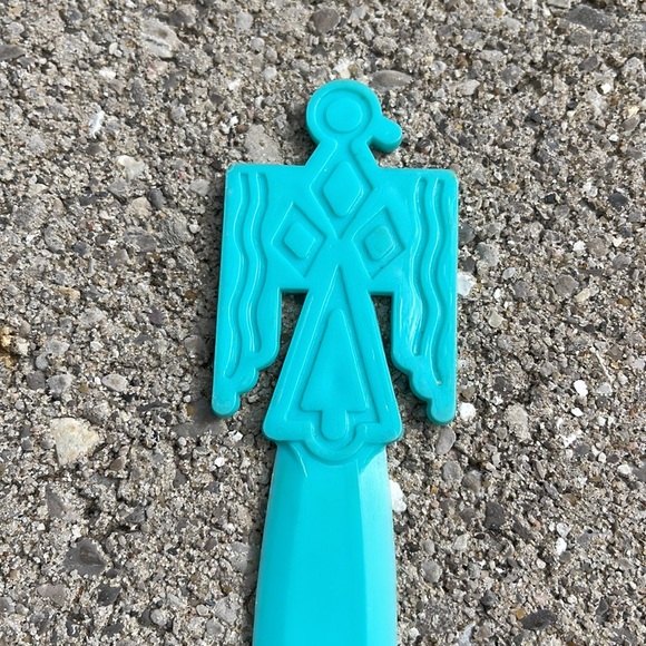 Vintage Turquoise Egyptian Bird Letter Opener - Picture 5 of 6